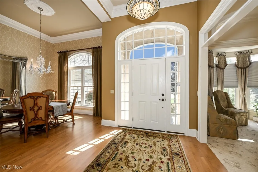 Entry to home - abundant natural light and hardwood floor.