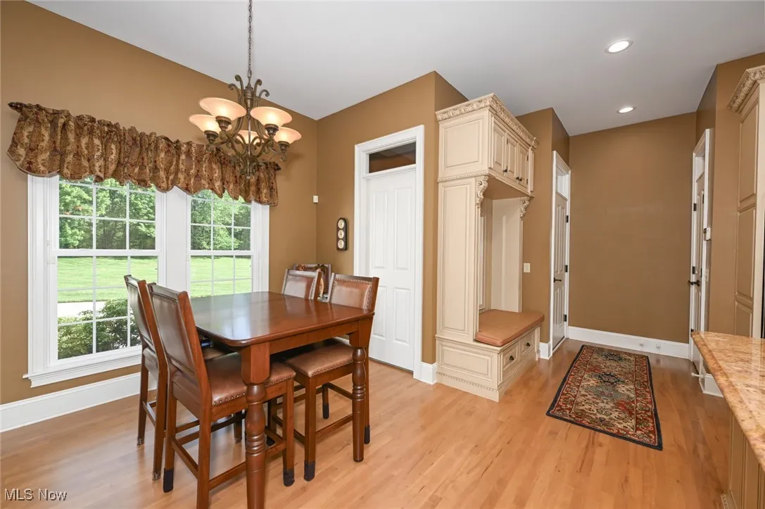 Informal dining area in kitchen.
