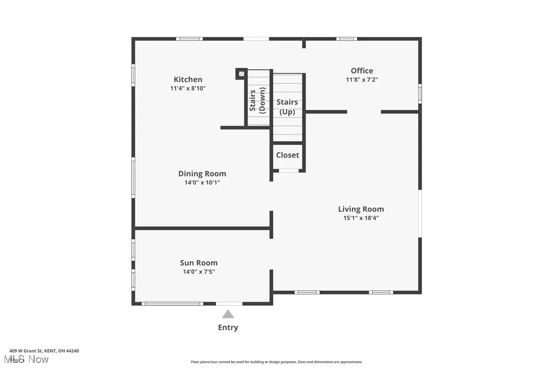 409 W Grant Street, Kent, Ohio,MLS Now Listing ID