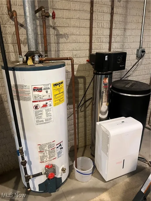 Utility room with water heater