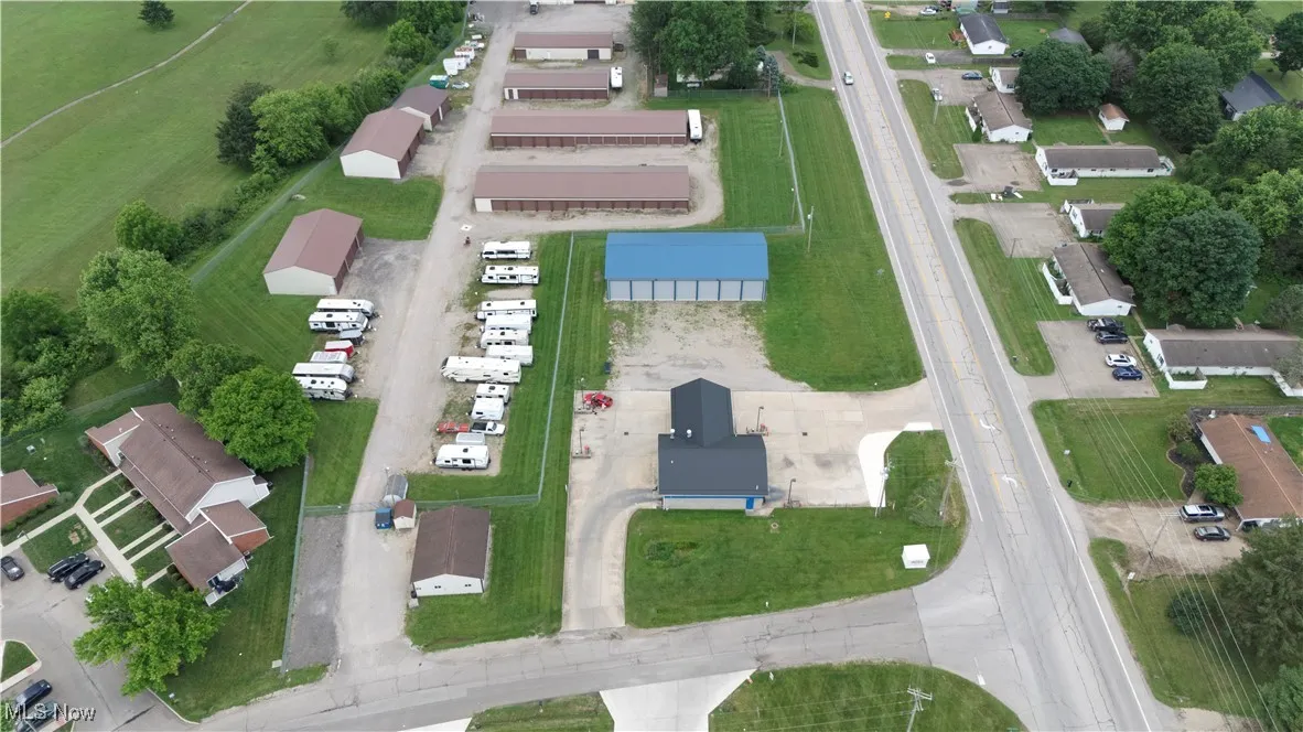 Aerial view of property's location