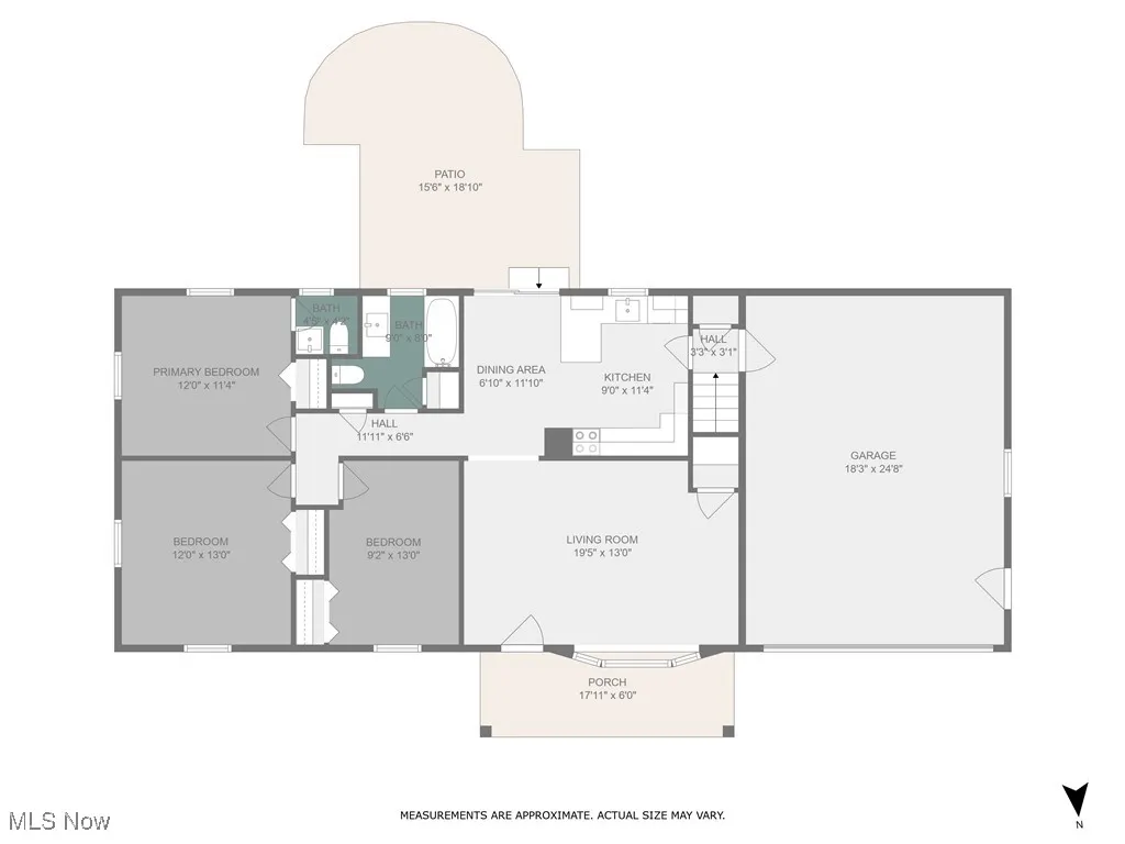 View of room layout