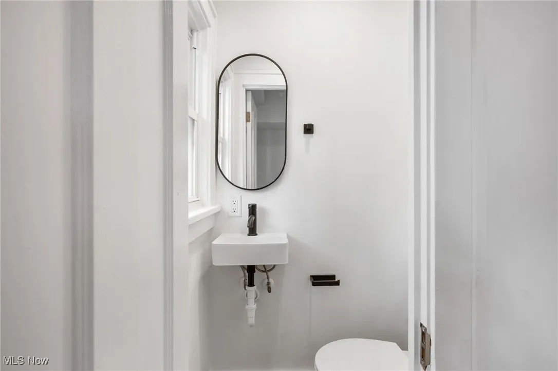Bathroom with toilet and a sink