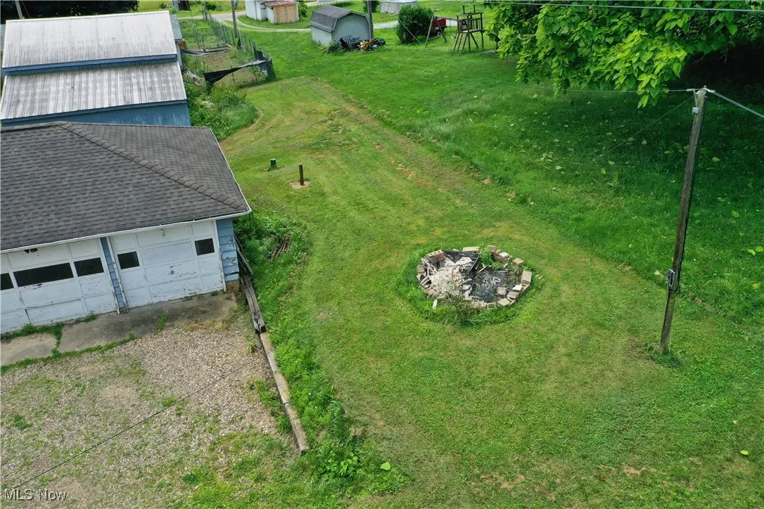 View from above of property