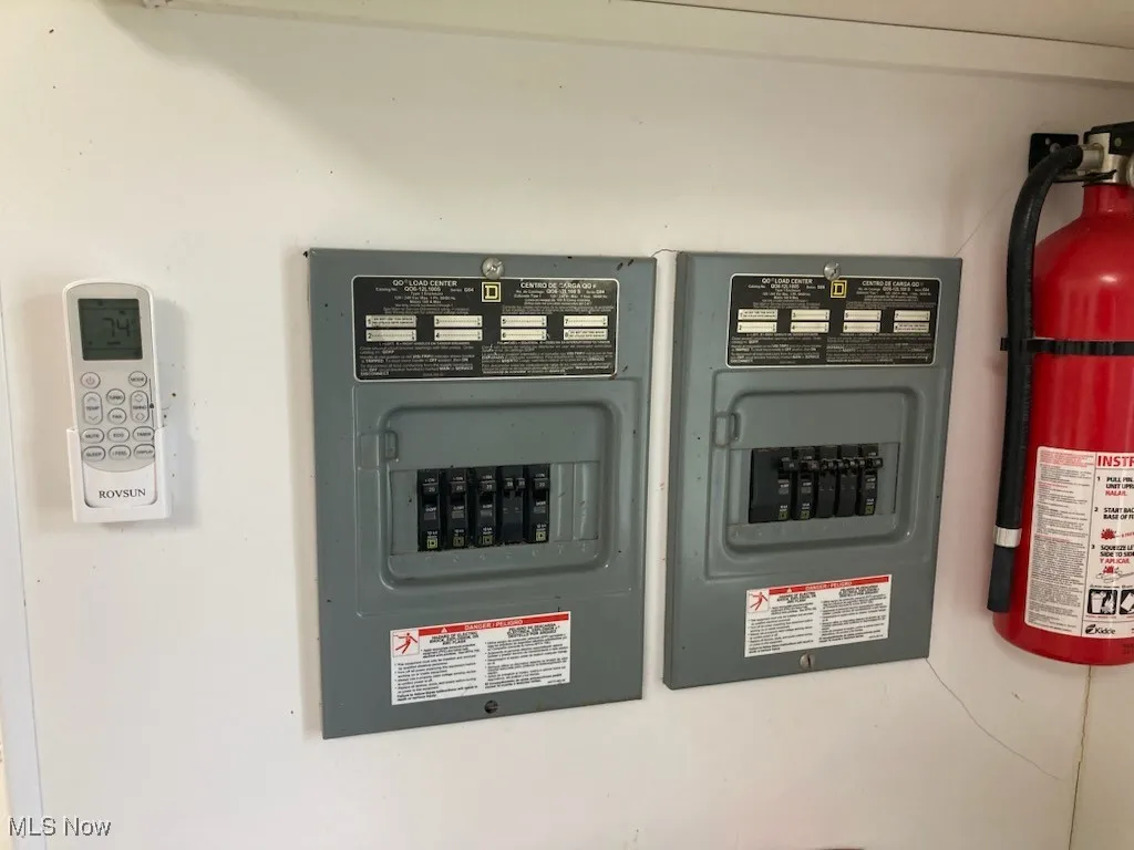 Utility room with electric panel