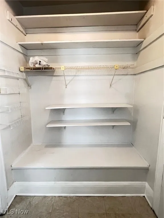 Shelving in Mudroom/pantry between kitchen and door to deck