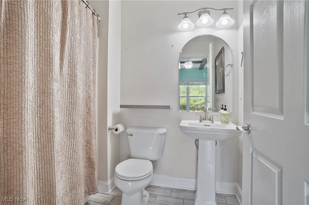 Bathroom attached to first floor bedroom