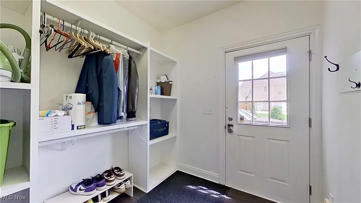 View of mudroom with private entrance