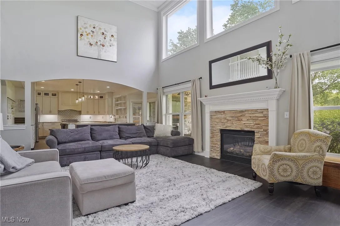 great room open to gourmet kithcen