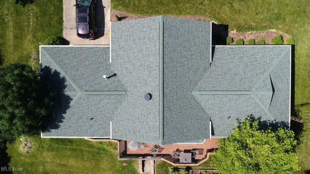 View from above of property