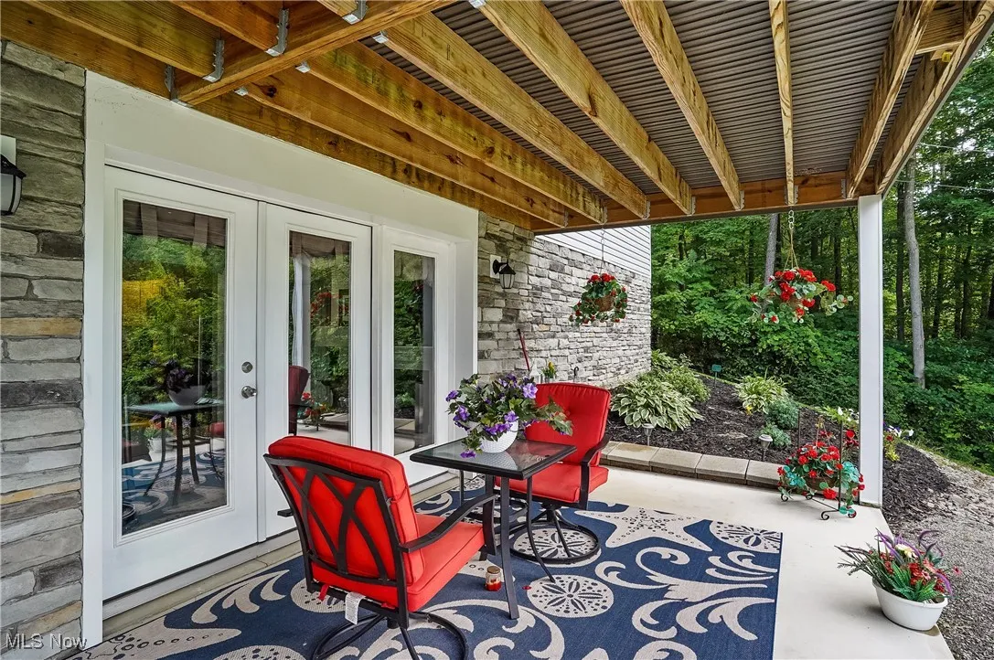 View of patio / terrace featuring french doors