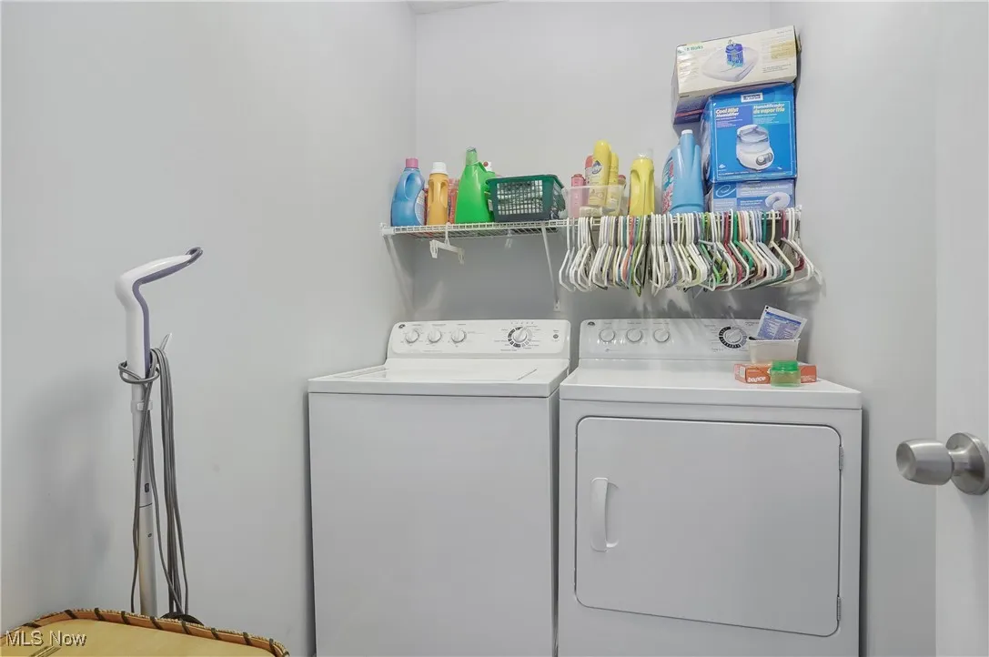 Laundry room with washer and dryer