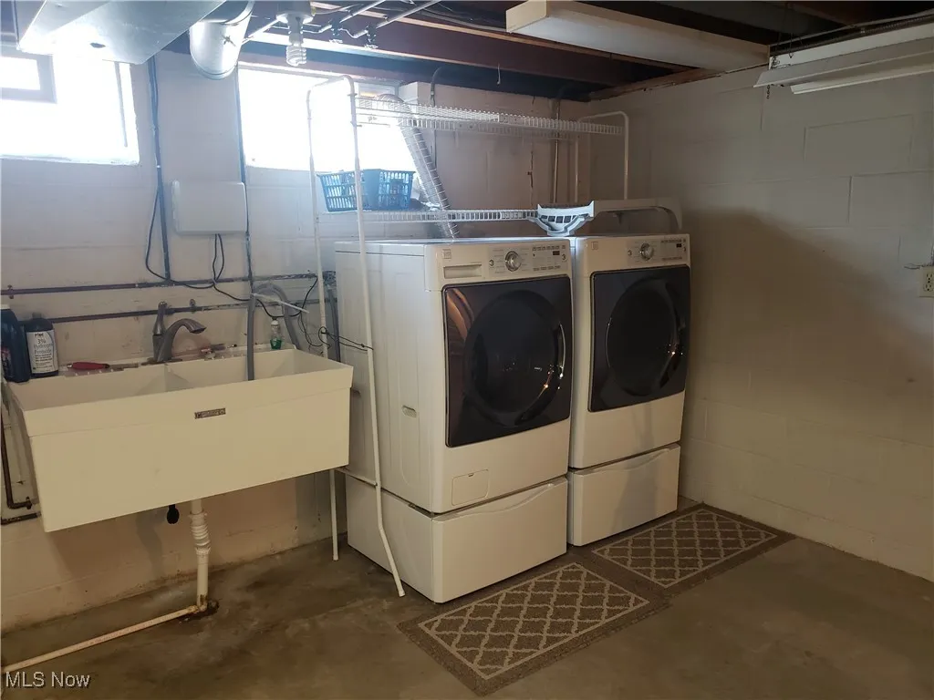 Laundry area with washer and dryer