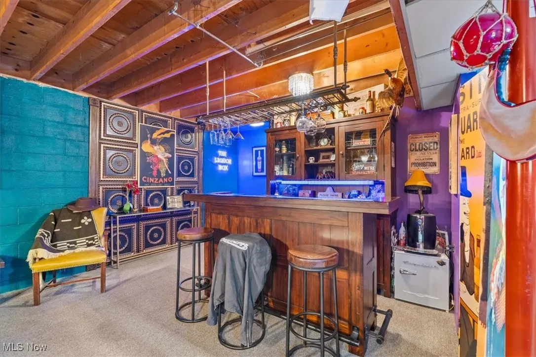 Bar area in Basement