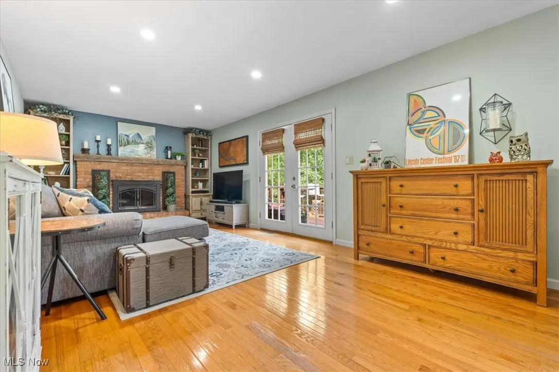 Family Room with wood flooring