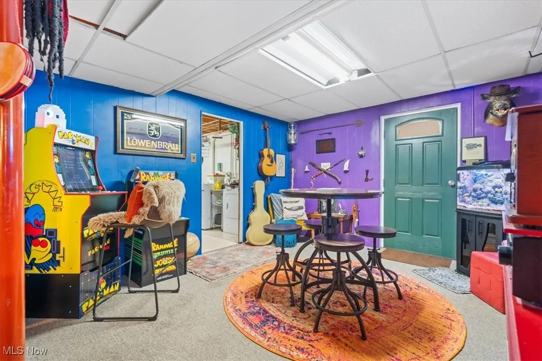 Game/Rec room in basement