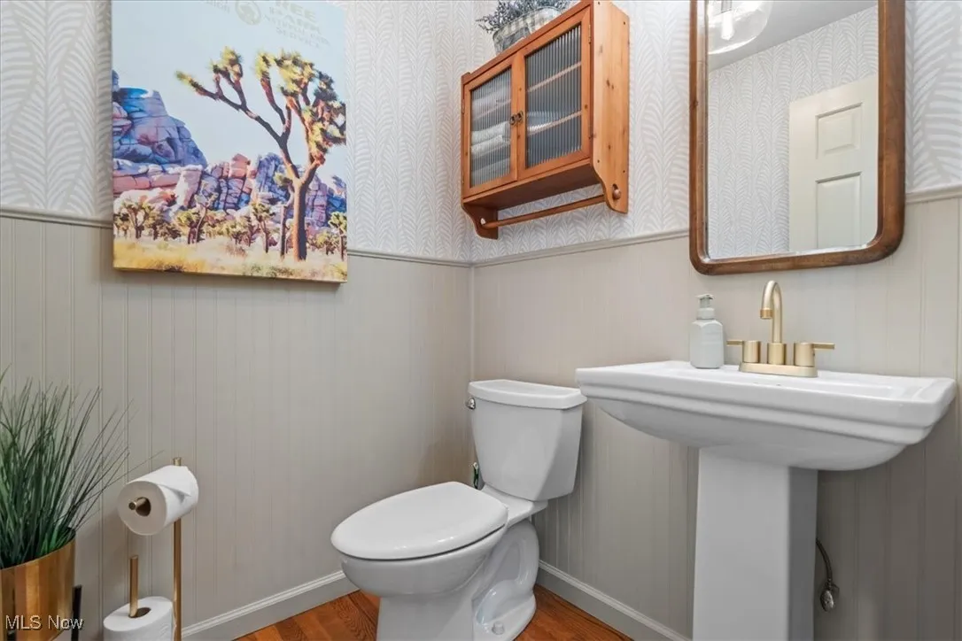 Half bath on 1st floor