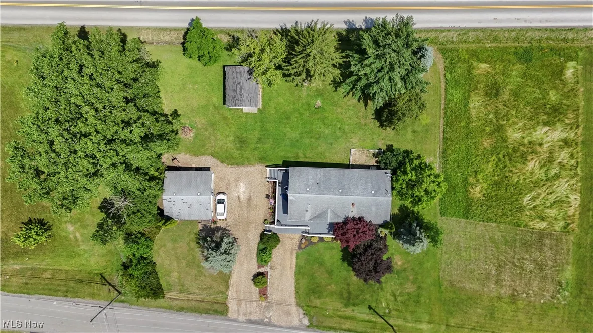 View from above of property