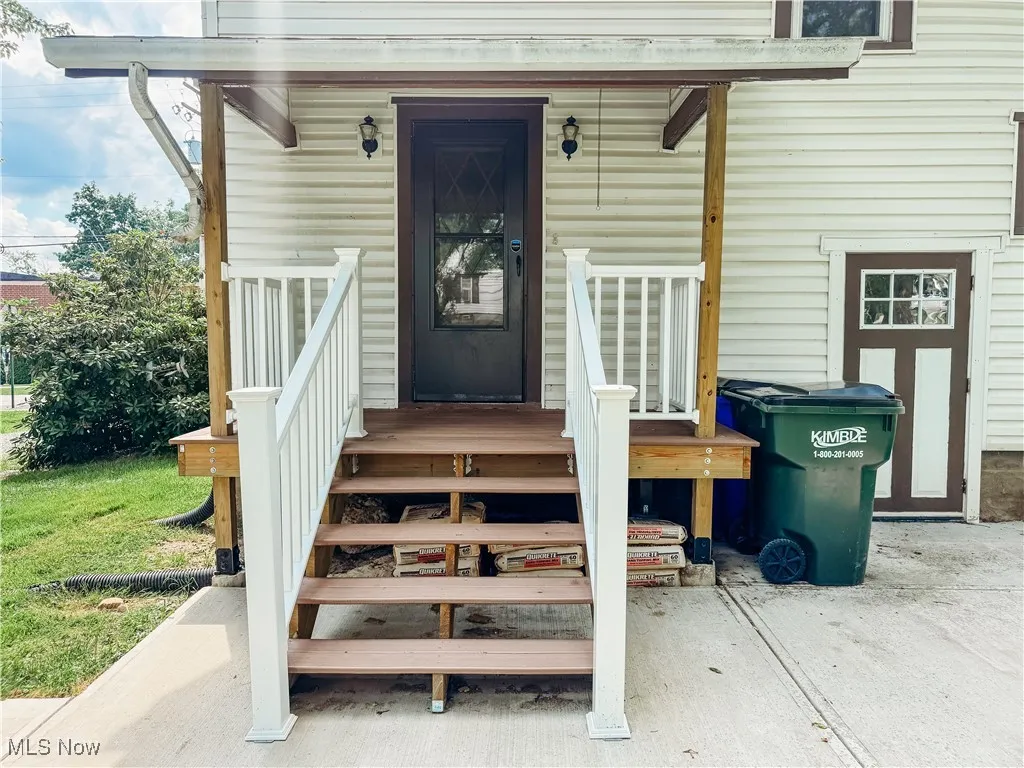 Back entrance to property