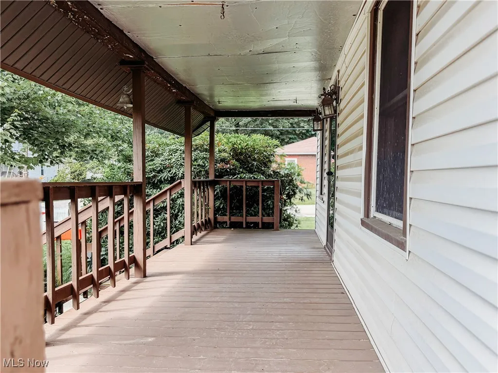 View of front porch