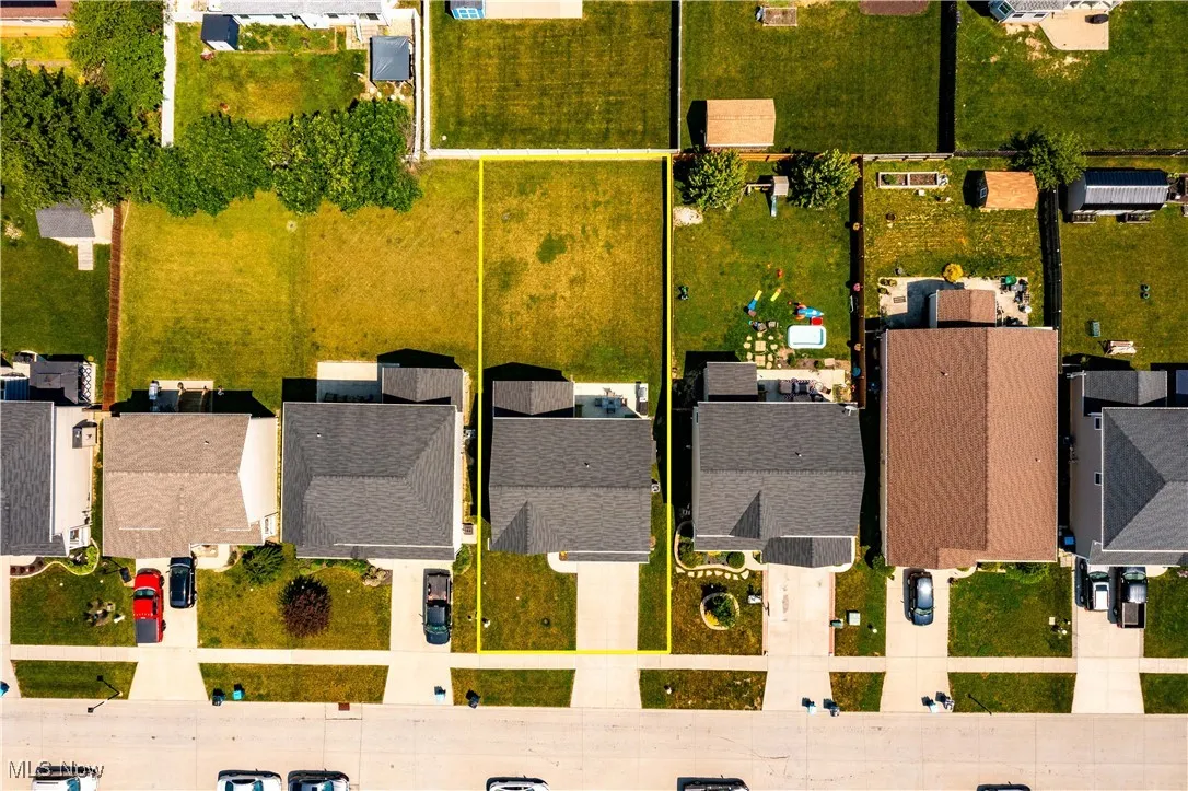 View of home from a drone