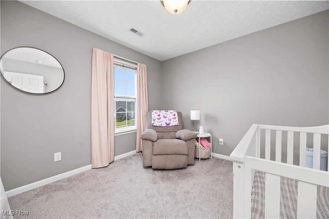 Bedroom is currently or has been used for the nursery