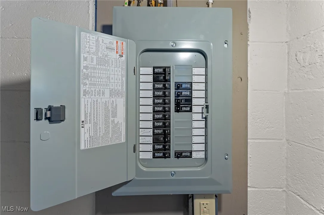 Utilities featuring a newer electric panel.
