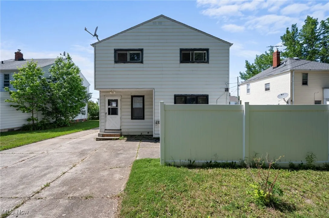 Rear view of property