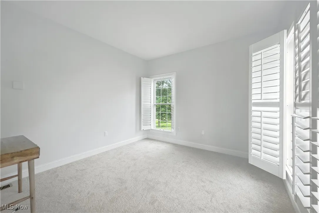 Carpeted bonus room featuring baseboards