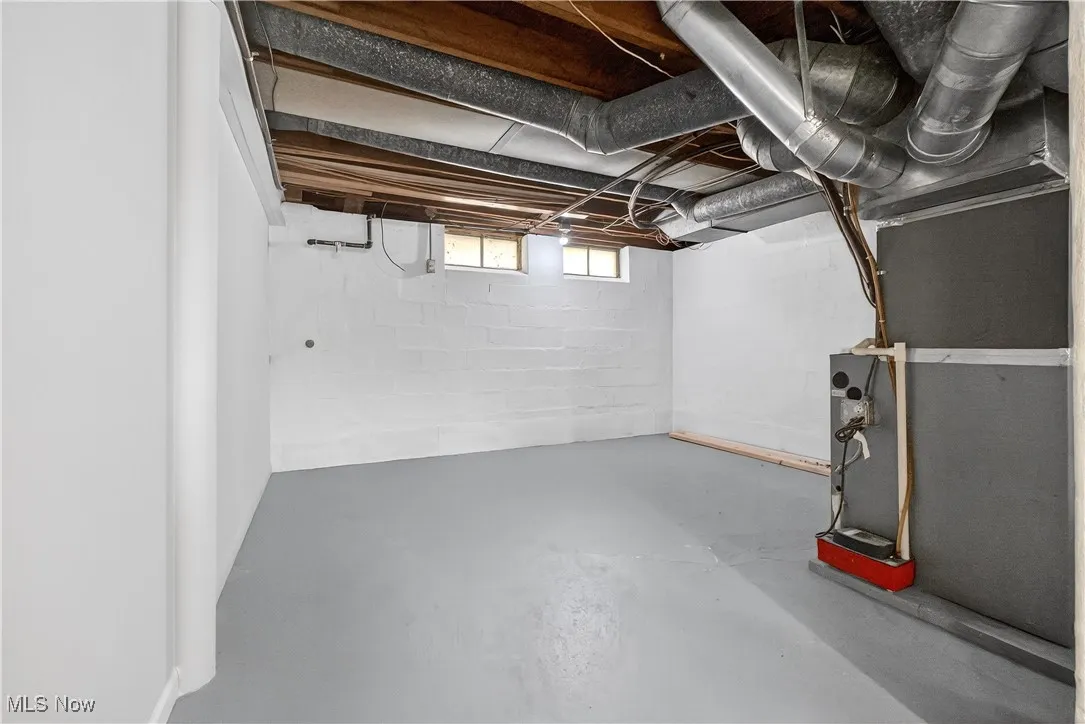Basement utility area