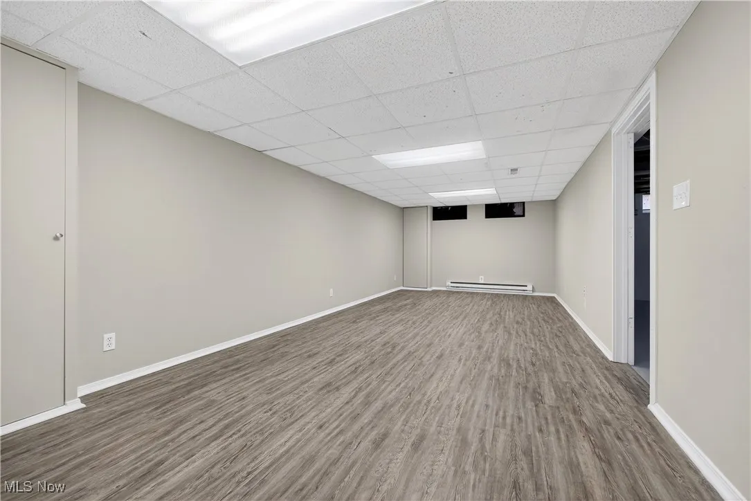 Finished basement area