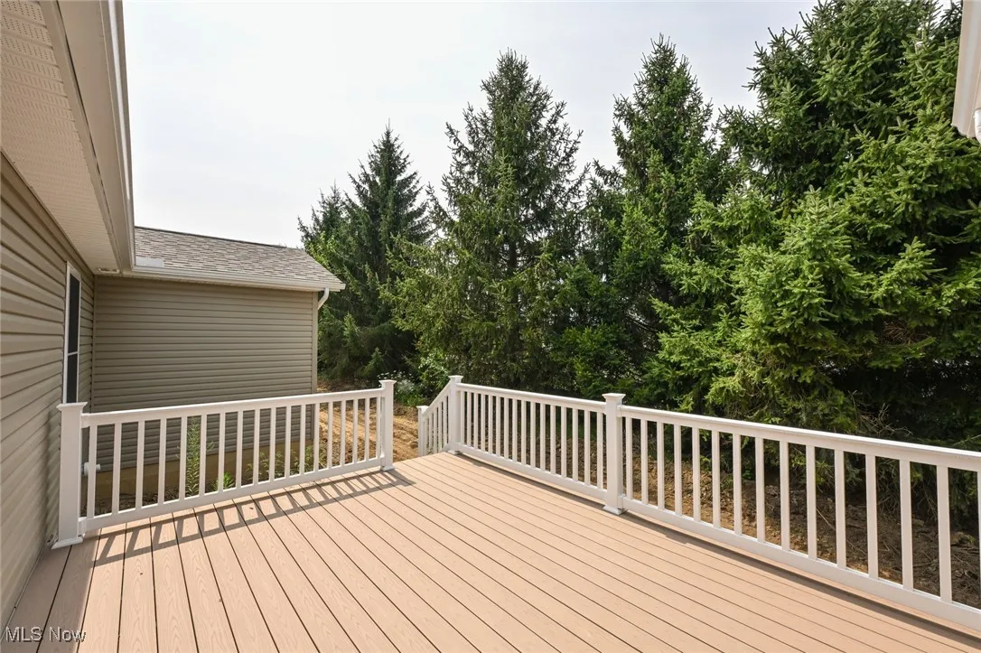 View of deck.