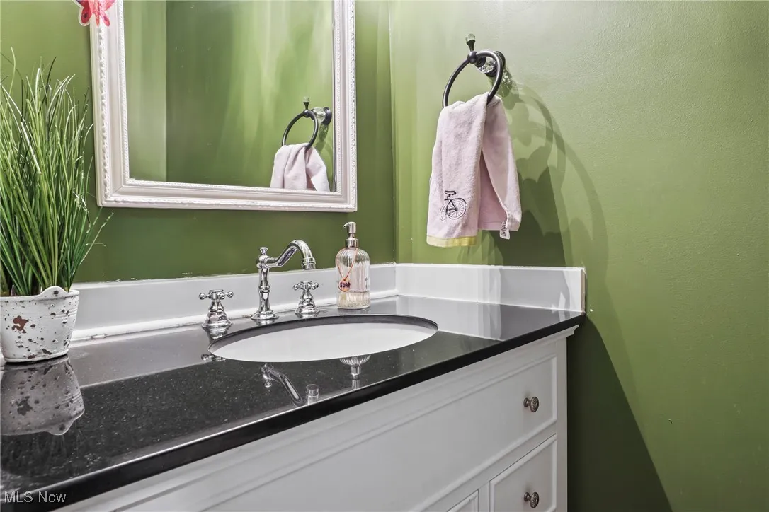 Bathroom featuring vanity