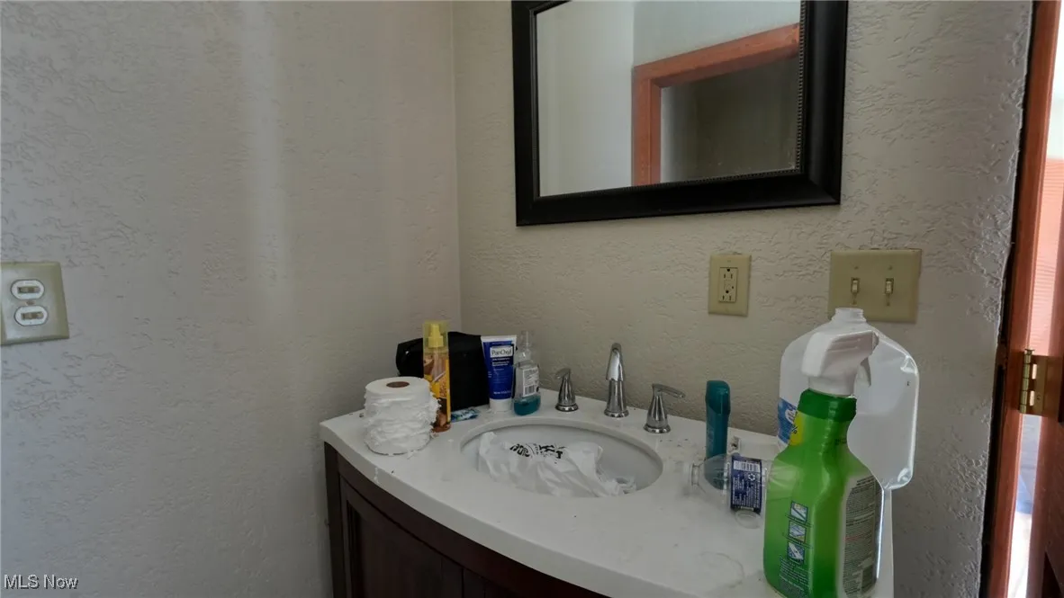 Bathroom featuring vanity