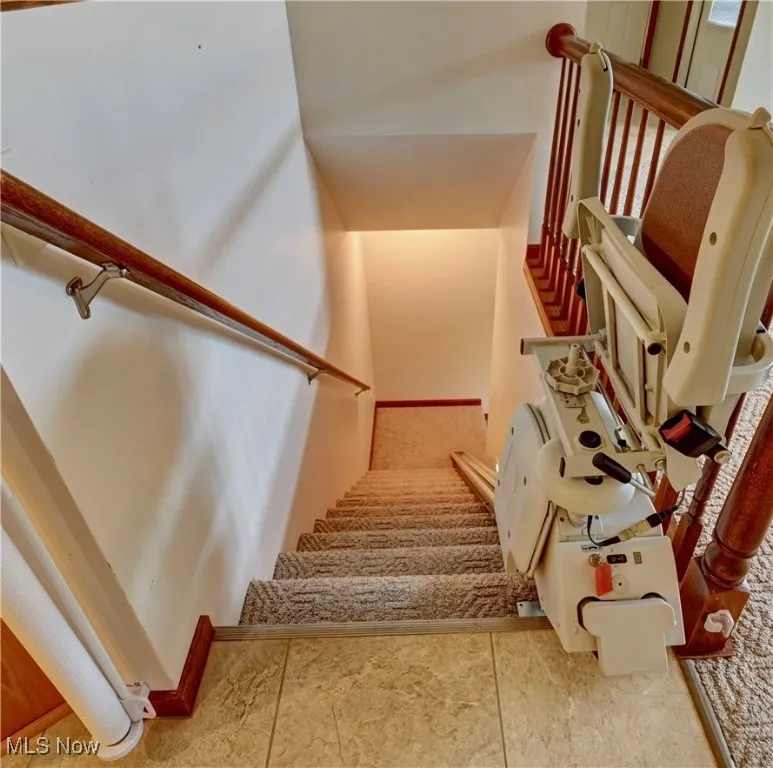 View of stairs