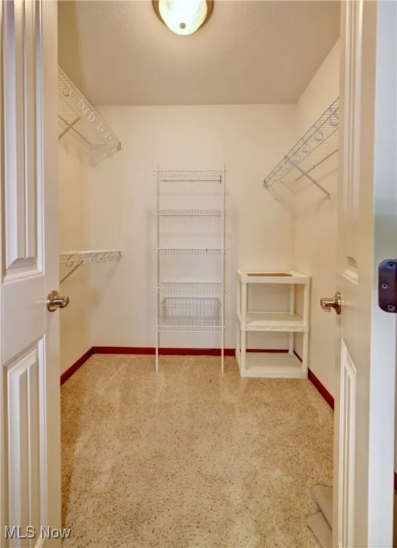 View of spacious closet