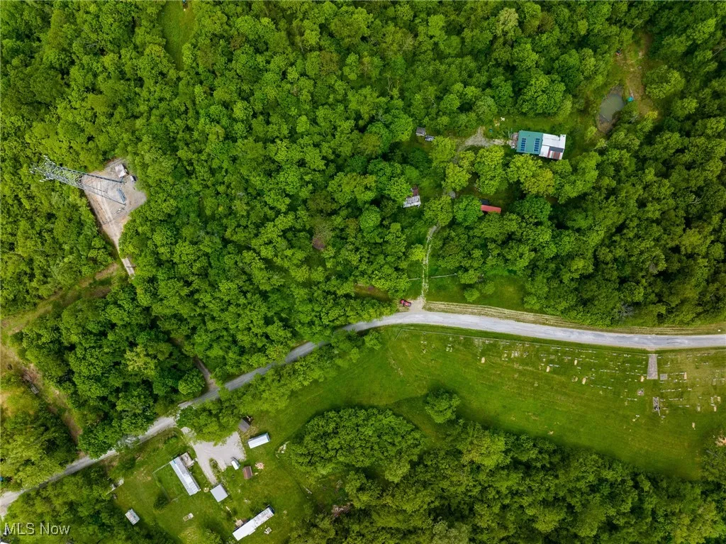 Aerial view of property's location