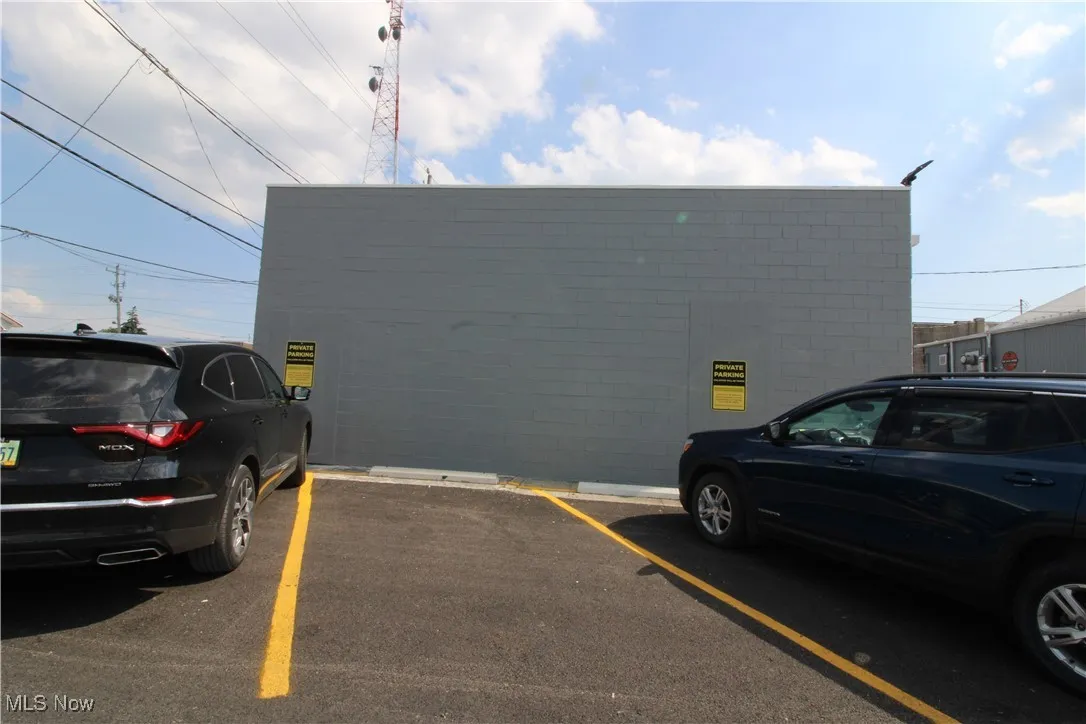View of uncovered parking lot