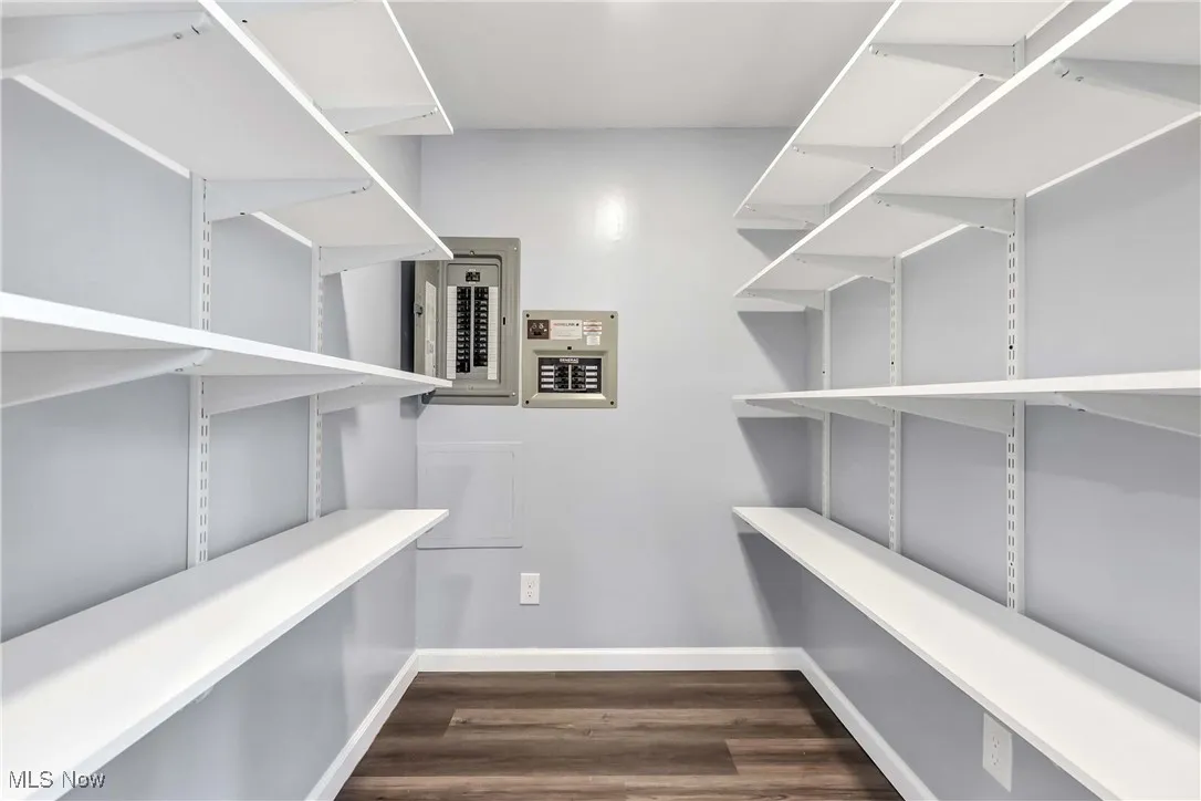 Pantry with electric panel