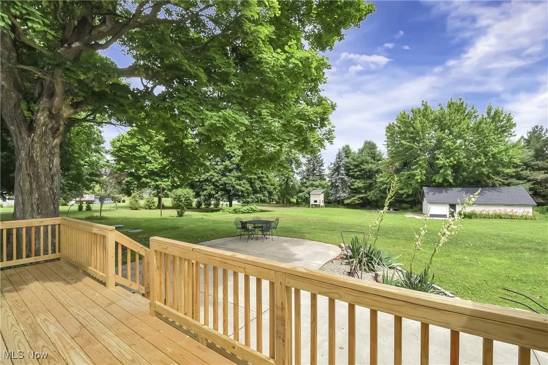 Deck with a yard