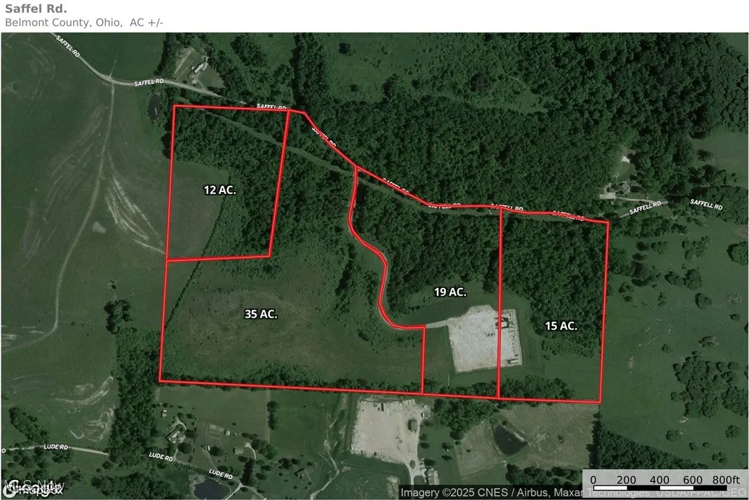 Aerial view of property's location featuring property boundaries highlighted