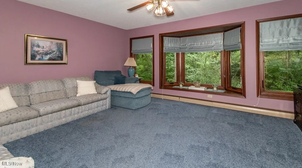 Living rm showing bay window