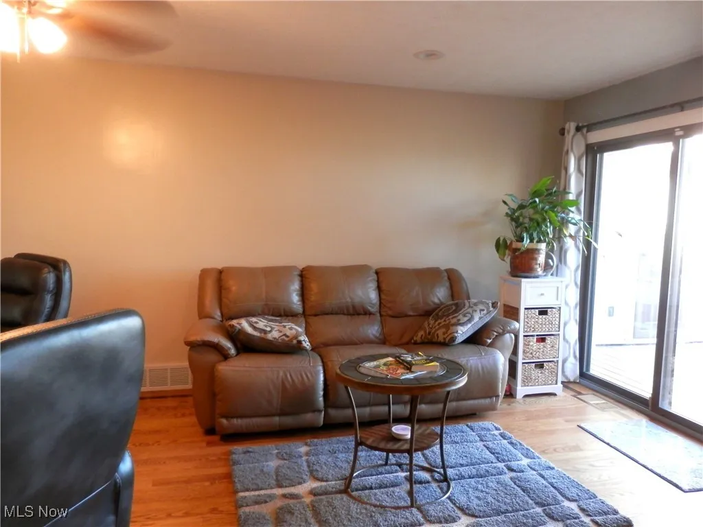 Family room with sliders to deck.