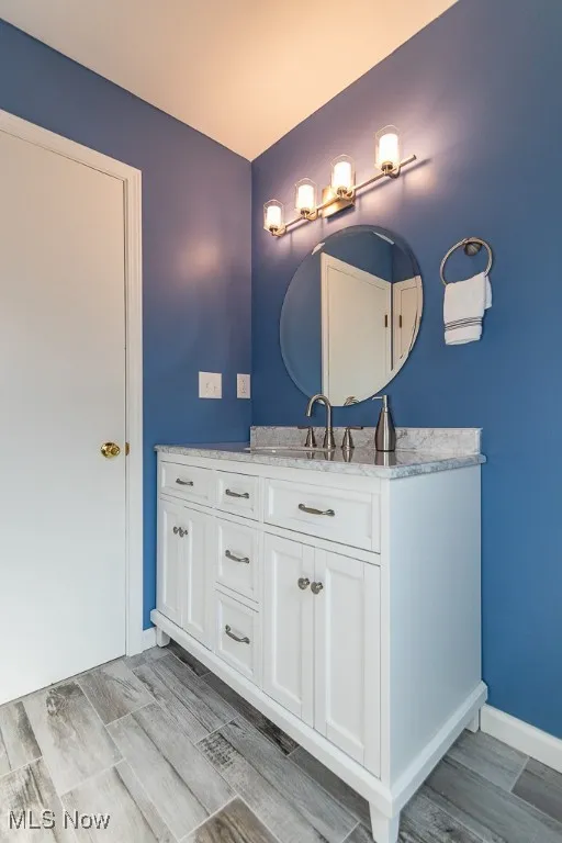 Vanity in main bath