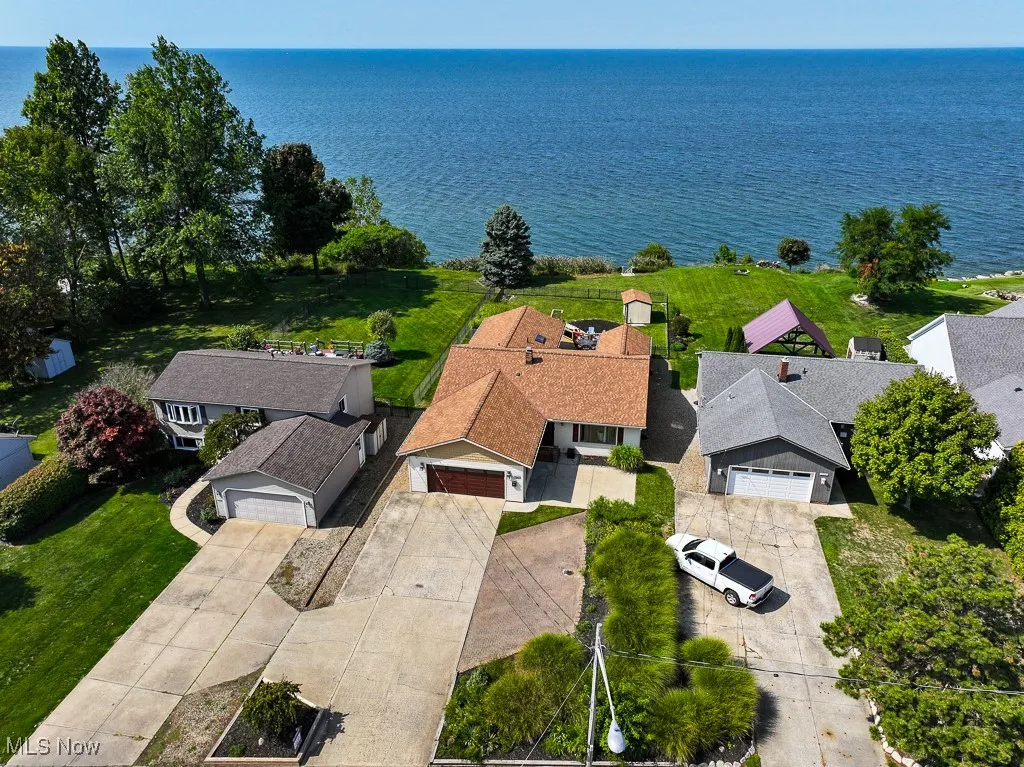 Aerial view looking north