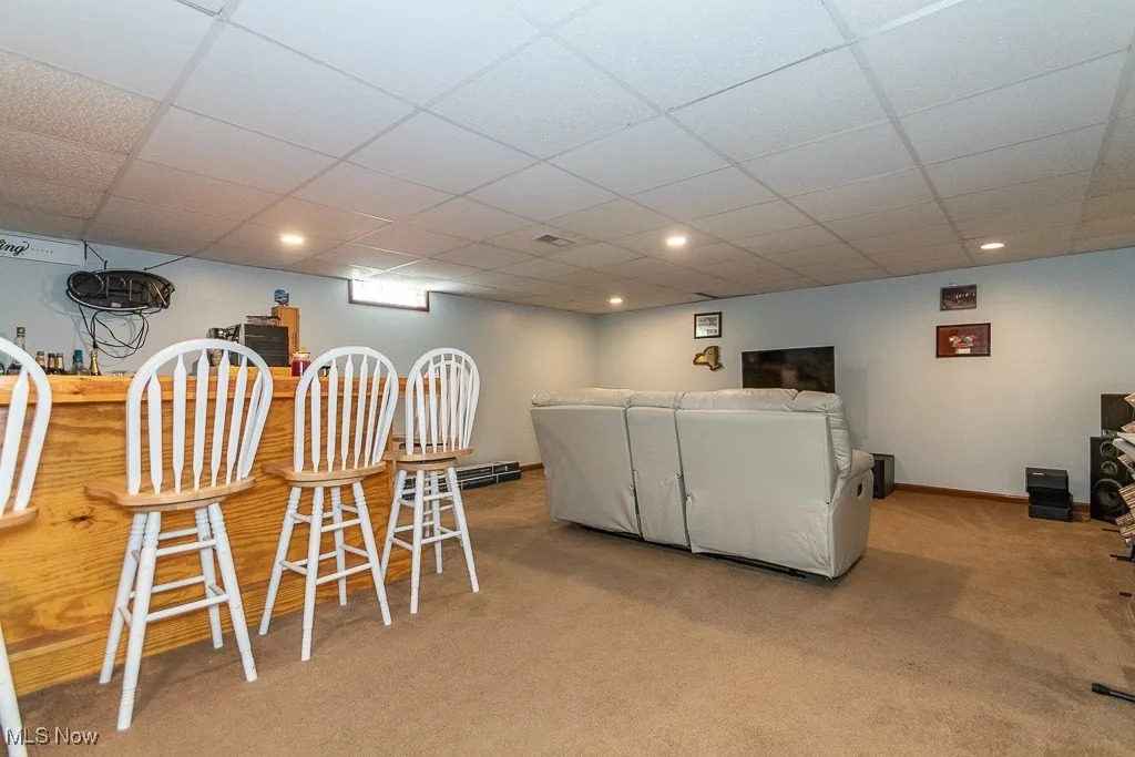Lower level dry bar