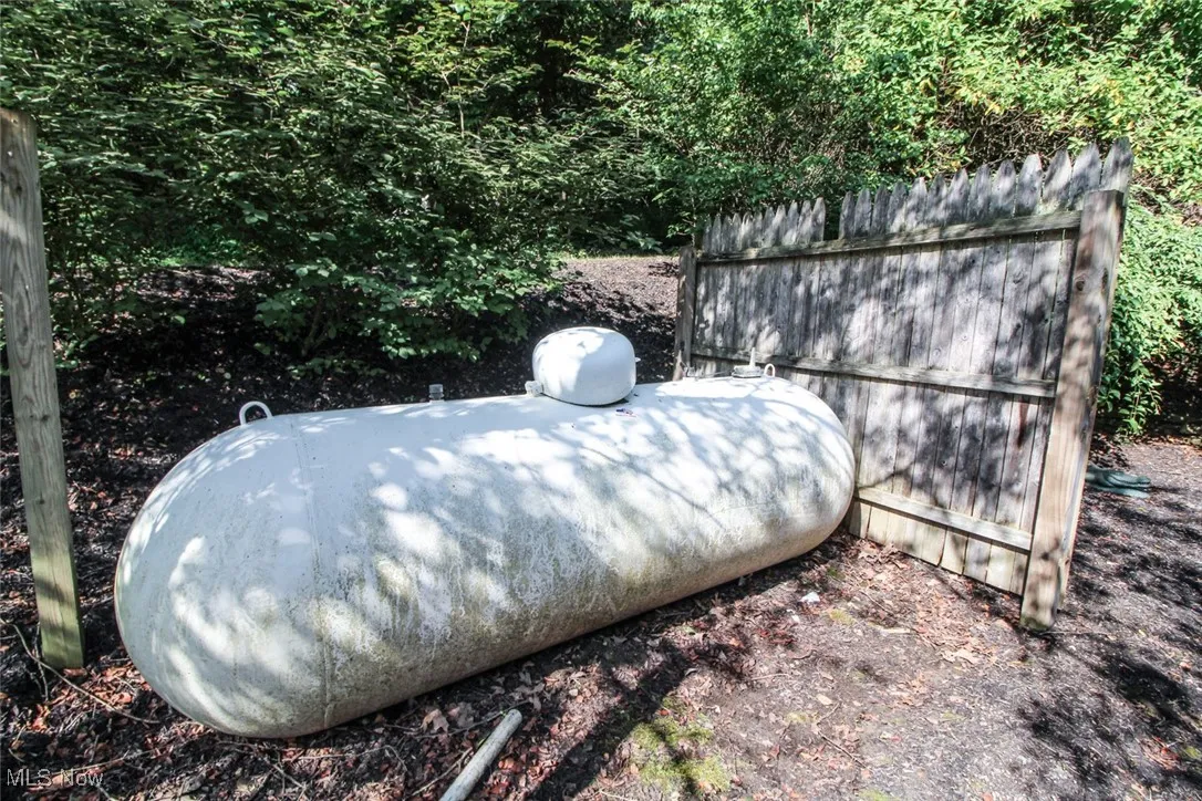 Exterior view of heating fuel tank