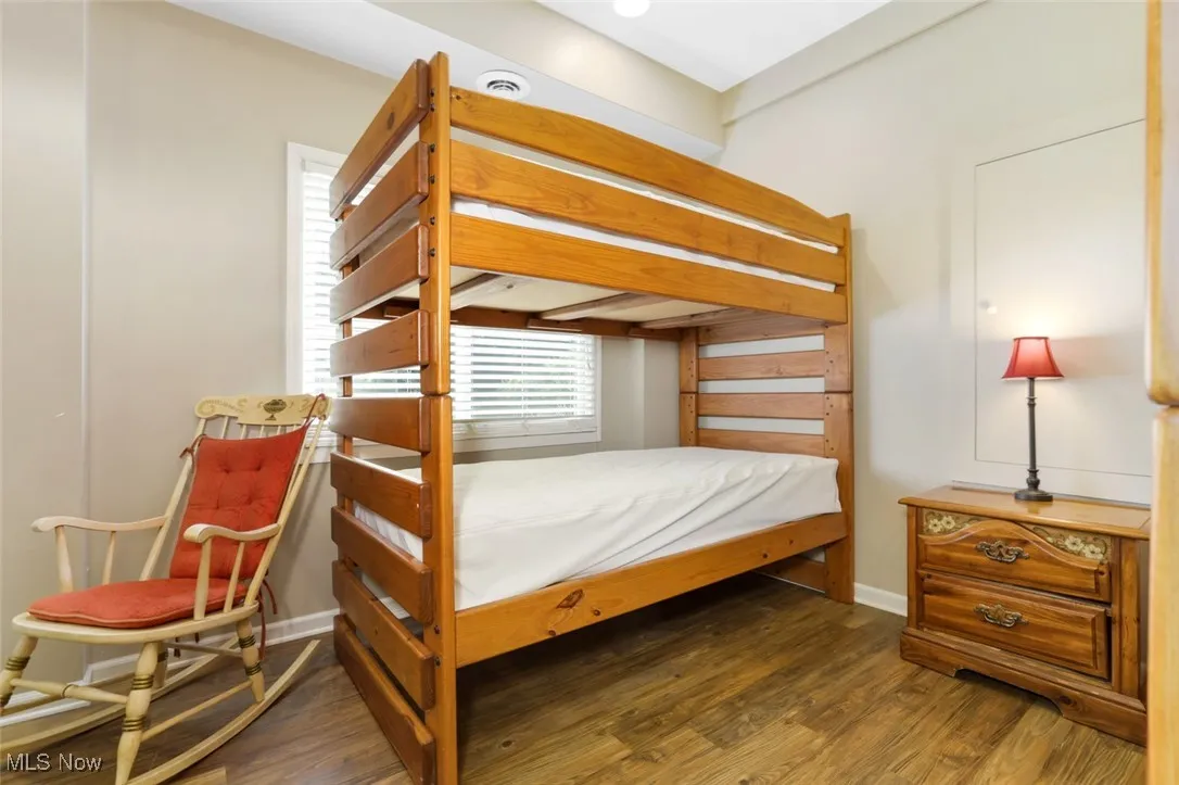 Bedroom featuring wood finished floors