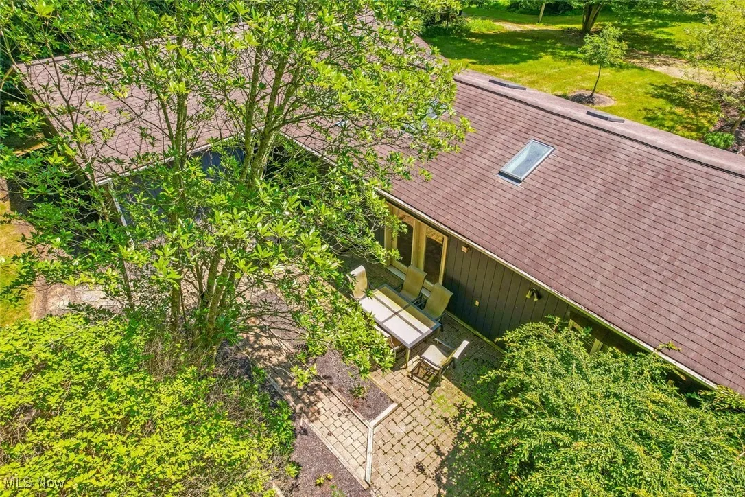 View from above of property