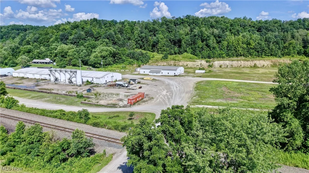 Drone / aerial view of a heavily wooded area